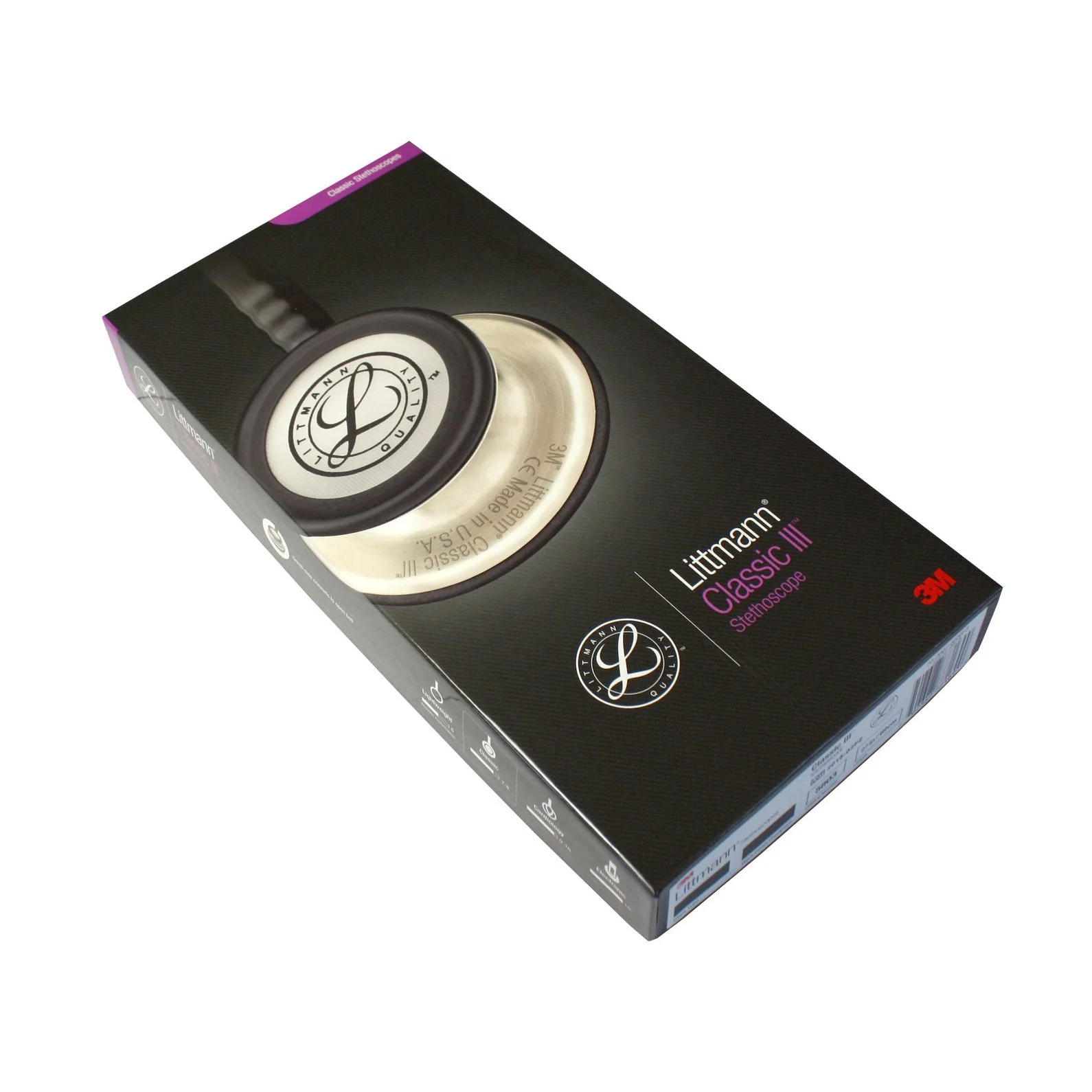 2025 Littmann Classic III monitoreringsstetoskop: Helsort 5803