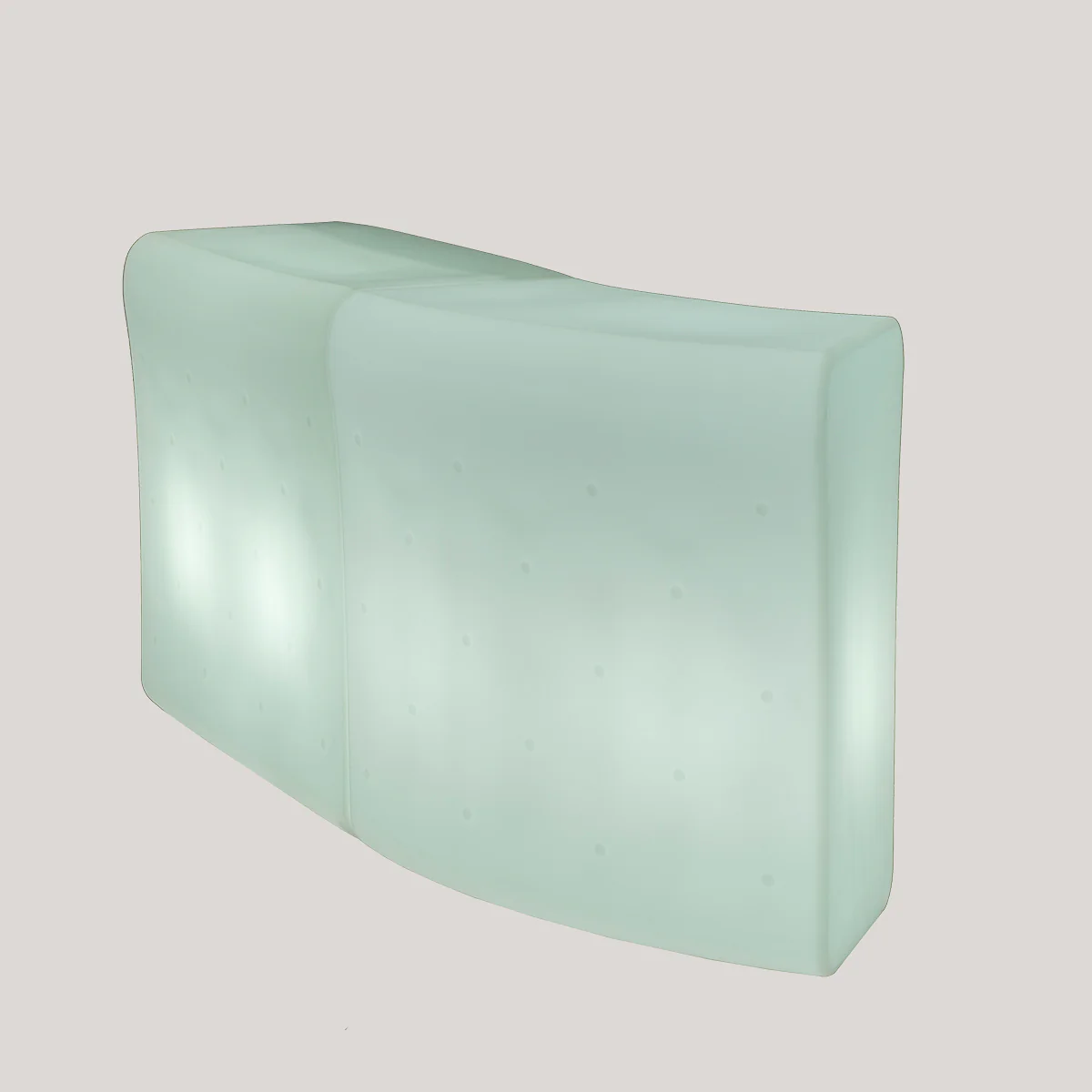 Comptoir de bar incurvé avec éclairage Ibiza 120