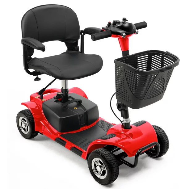 UltraLite 4-hjulet mobilitetsscooter. Bærbar og let. Rækkevidde på 22 km. Model A898
