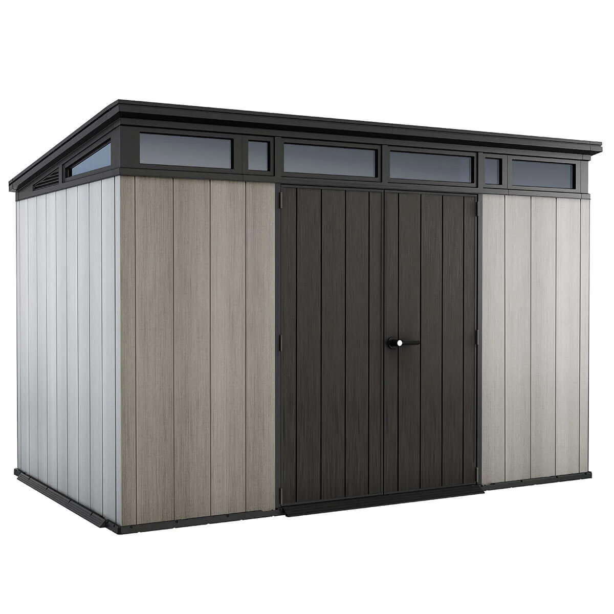 2025 Keter Artisan haveskur 11 x 7 ft (3,4 x 2,1 m) – Stilfuld og robust udendørs opbevaringsløsning