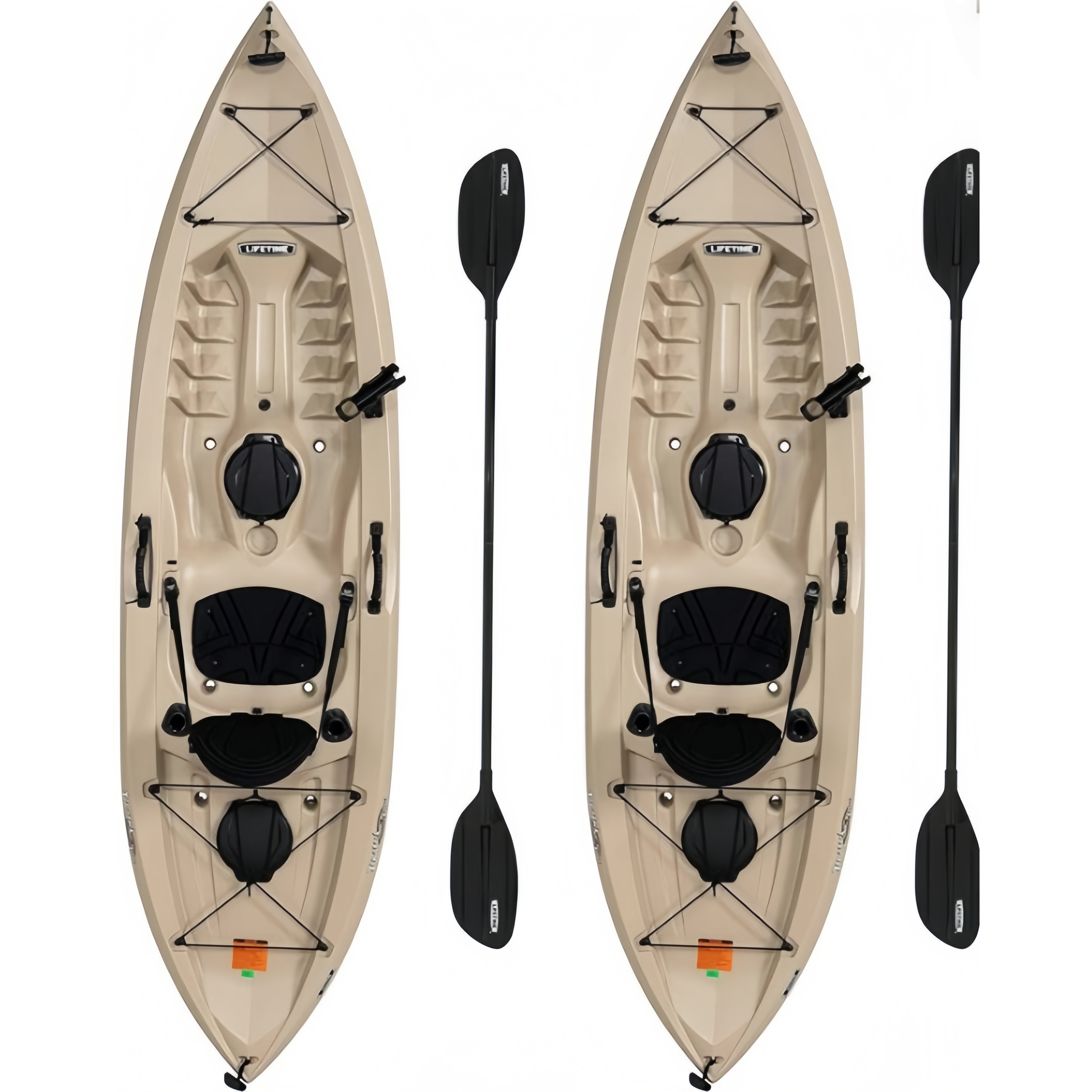 Lifetime 90806 Tamarack Angler 100 Angelkajak 2er-Pack (Paddel inklusive)