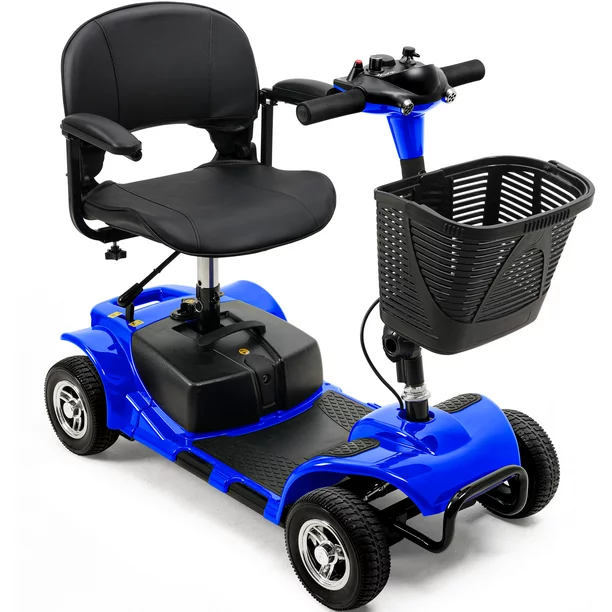 UltraLite 4-hjulet mobilitetsscooter. Bærbar og let. Rækkevidde på 22 km. Model A898