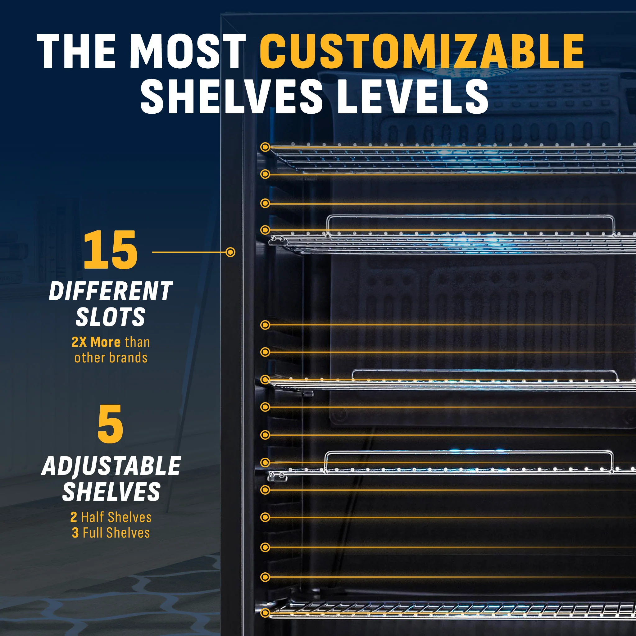 2025 Newair® Fritstående drikkevarekøleskab i rustfrit stål – 126 dåser – 18,9